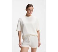 HUGO Stretch-cotton pyjamas with mesh logo inserts - Style MESH LOGO SHORT-SET, 50561609 White S