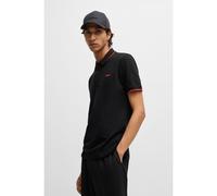 HUGO Stretch-cotton slim-fit polo shirt with printed logo - Style Dinoso222, 50467344 Black XL