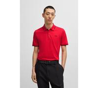 HUGO Stretch-cotton slim-fit polo shirt with printed logo - Style Dinoso222, 50467344 Red XL