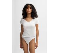 Hugo Stretch Cotton Thong - White white 10 (M)