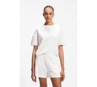 HUGO Stretch-fabric loungewear T-shirt with logo label - Style SIGNATURE_TSHIRT, 50556807 White XL