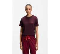 HUGO Stretch-jersey pyjama T-shirt with logo print - Style CASUAL T-SHIRT, 50556981 Bordeaux M
