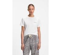 HUGO Stretch-jersey pyjama T-shirt with logo print - Style CASUAL T-SHIRT, 50556981 Natural S