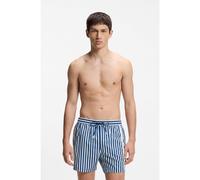 HUGO Striped swim shorts with vertical logo - Style COASTA_Swim short, 50566616 Blue L