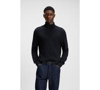 HUGO Structured-knit rollneck sweater in cotton - Style Smattor, 50532066 Dark Blue XL