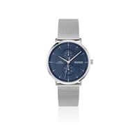 HUGO Mens #Style Silver Mesh Bracelet Watch 1530457