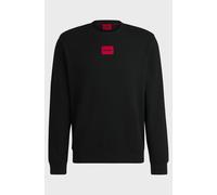 HUGO Sweatshirt Mens Black Pullover With Logo - Diragol212
