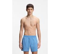 HUGO Swim shorts with all-over stacked logos - Style TONAL_LOGO, 50561222 Blue S