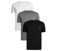 HUGO Men's 3 Pack Lounge Crew T-Shirt, Multicoloured