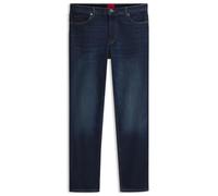 HUGO Tapered-fit Jeans in Dark-Blue Stretch Denim
