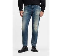 HUGO Tapered-fit jeans in distressed blue denim - Style HUGO 634, 50547268 Blue 32/32