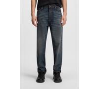 HUGO Tapered-fit jeans in vintage-washed blue denim - Style HUGO 838, 50542914 Dark Blue 32/34