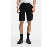 HUGO Tapered-fit shorts in black stretch denim - Style HUGO 634/S, 50556154 Black 31