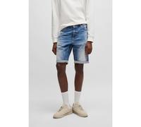 HUGO Tapered-fit shorts in blue comfort-stretch denim - Style HUGO 634/S, 50537719 Blue 28