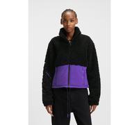 HUGO Teddy jacket with colour-blocking and embroidered logo - Style Fulver-1_B, 50546382 Black L