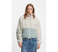 HUGO Teddy jacket with colour-blocking and embroidered logo - Style Fulver-1_B, 50546382 Natural XL