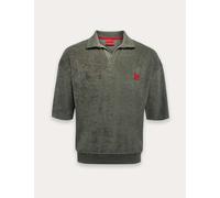 Hugo Terry Towelling Polo Shirt Green