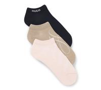HUGO Three-pack of ankle-length socks - Style 3P AS MONOGRAM CC W, 50564634 Patterned 3-4.5