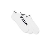HUGO Three-pack of ankle socks with logos - Style 3P AS LOGO CC, 50544506 White 5.5-8