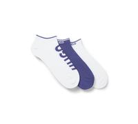 HUGO Three-pack of ankle socks with logos - Style 3P AS LOGO CC, 50544506 White / Blue 5.5-8