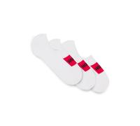 HUGO Three-pack of invisible socks with red logo labels - Style 3P LC LABEL CC, 50496082 White 5.5-8