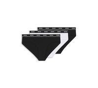 HUGO Stretch-cotton briefs with logo waistband - Style TRIPLET BRIEF STRIPE, 50469657 White / Black M