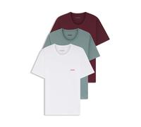 HUGO Three-pack of round-neck cotton T-shirts - Style T-SHIRT RN TRIPLET P, 50532811 Blue / Red / White XXL