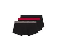 HUGO Three-pack of stretch-cotton logo-waist trunks - Style TRUNK TRIPLET PACK, 50532611 Black XXL