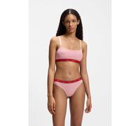 HUGO Three-pack of stretch-cotton thongs with logo details - Style TRIPLET THONG DESIGN, 50545703 Multicoloured XXL