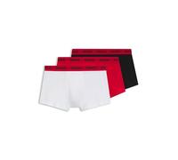 HUGO Three-pack Of Stretch-cotton Trunks With Logo Waistbands