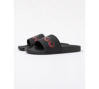 HUGO Timein Mens Gradient Logo Slides - Black 001