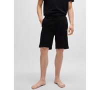 Hugo Tonal Logo Mens Loungewear Shorts - Black Cotton - Size Medium