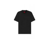 Slim-fit T-shirt with mercerized cotton - male - Hugo - T-Shirts - Black - XL - Tops XL