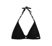 HUGO Triangle bikini top with logo ties - Style PURE TRIANGLE, 50555596 Black S