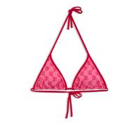 Hugo Monogram Triangle 10269296 Bikini Top Pink L Woman