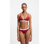HUGO Triangle bra in stretch cotton with logo band - Style HUGO ID TRIANGLE PAD, 50557093 Red S