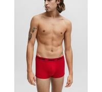 Hugo Triple Pack Mens Trunks - White/Red - Size Large