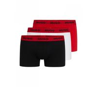HUGO Mens Trunk Triplet Pack Three-Pack of Stretch-Cotton Trunks with Logo waistbands