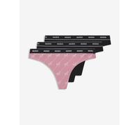 HUGO Triplet Design Thong Pink Black (3 Units) - M