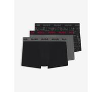 HUGO Trunk Triplet Design Boxers Black Grey Red (3 Units) - S