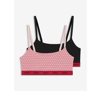 Hugo 10272521 Bralette Bra 2 Units Black,Pink XL Woman