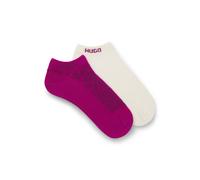 HUGO Two-pack of ankle-length cotton-blend socks - Style 2P AS LEO LOGO CC W, 50561161 Dark pink 3-4.5