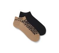 HUGO Two-pack of ankle-length cotton-blend socks - Style 2P AS LEO LOGO CC W, 50561161 Patterned 5.5-8