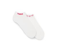 HUGO Two-pack of ankle-length socks with logos - Style 2P AS MICROLOVE CC W, 50553430 White 3-4.5