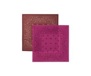 HUGO Two-pack of bandanas in printed cotton poplin - Style 2Bandana_pack_W, 50562378 Brown / Pink pcs.