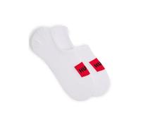 HUGO Two-pack of invisible socks with red logo labels - Style 2P LOW CUT LABEL CC, 50468123 White 9-11