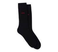 HUGO Two-pack of regular-length logo socks - Style 2P RS UNI CC, 50468099 Black 5.5-8