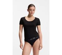 HUGO Two-pack of underwear T-shirts in cotton - Style TWIN T-SHIRT RN, 50469660 Black S