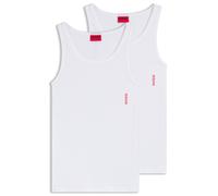 HUGO Two-pack of underwear vests in ribbed stretch cotton - Style TANK TOP TWIN PACK, 50469778 White XL