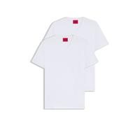 HUGO Two-pack of V-neck T-shirts in stretch cotton - Style HUGO-V, 50325417 White XXXL